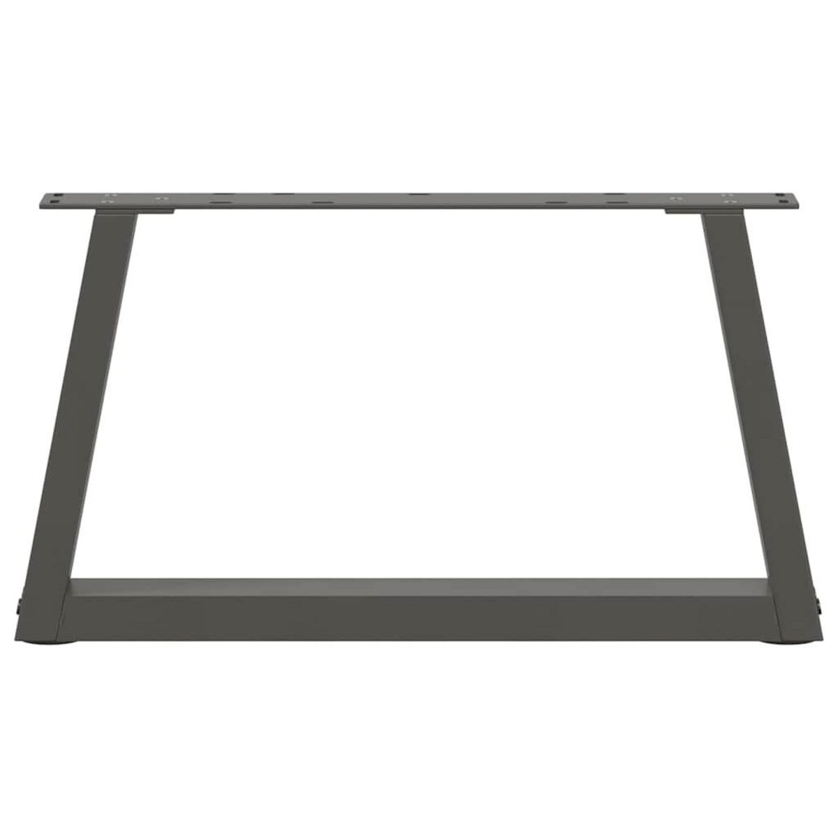 VIDAXL Pieds de table a manger forme V 2 pcs anthracite 70x(30-31,3)cm