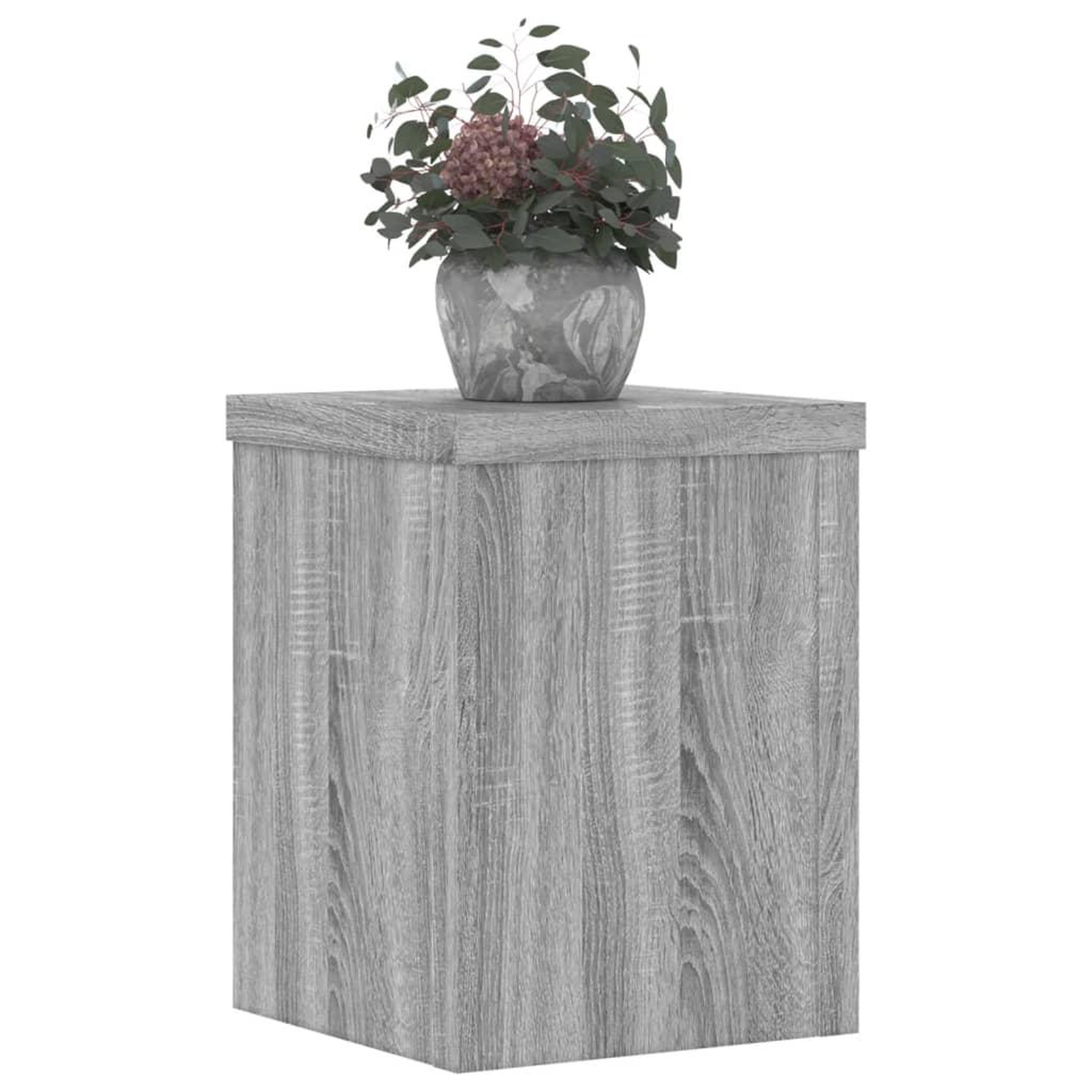 Voir la diapositive 3 : VIDAXL Supports pour plantes 2 pcs sonoma gris bois d'ingenierie