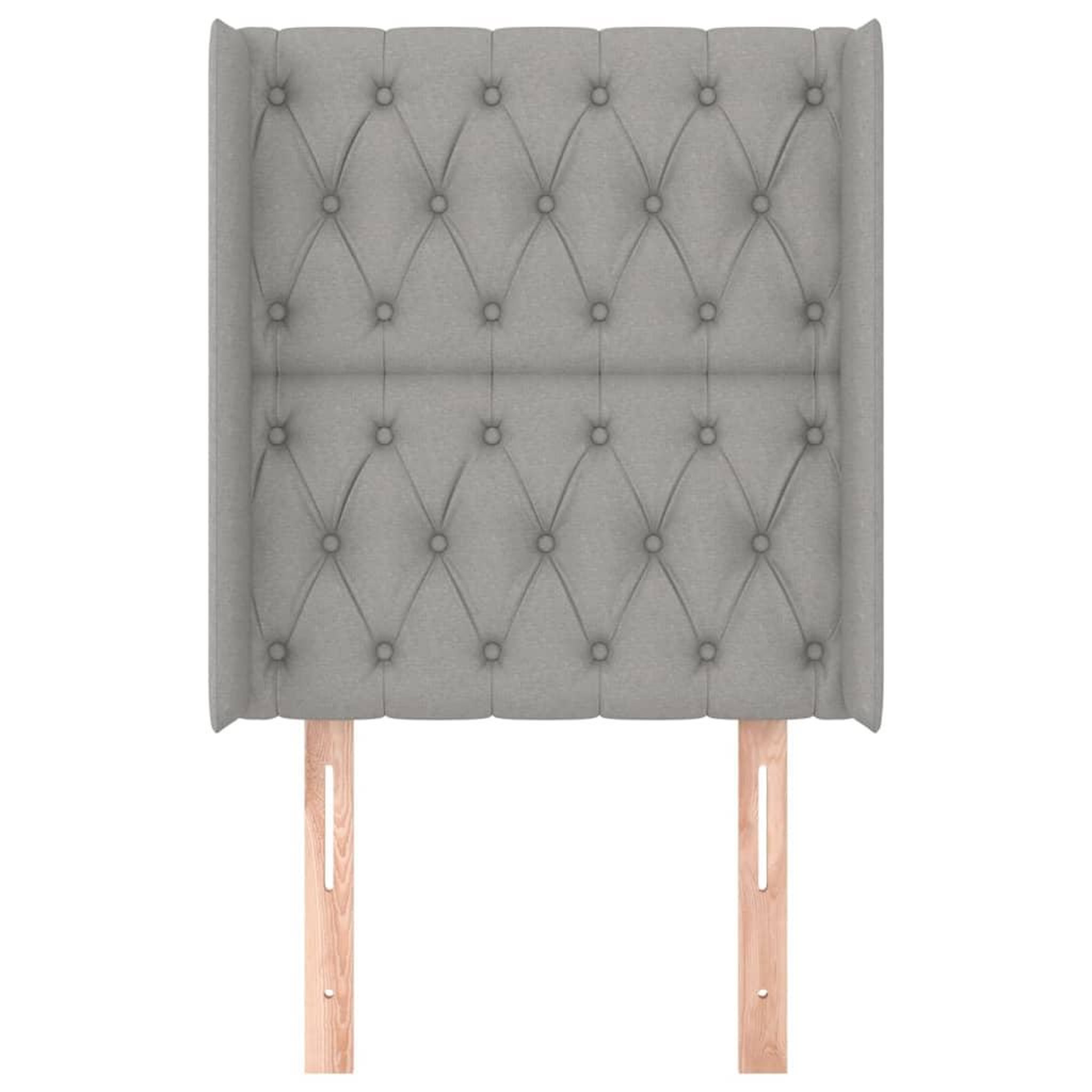 Voir la diapositive 3 : VIDAXL Tete de lit avec oreilles Gris clair 83x16x118/128 cm Tissu