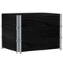 Voir la diapositive 5 : VIDAXL Jardiniere noir 80x60 cm bois massif de pin