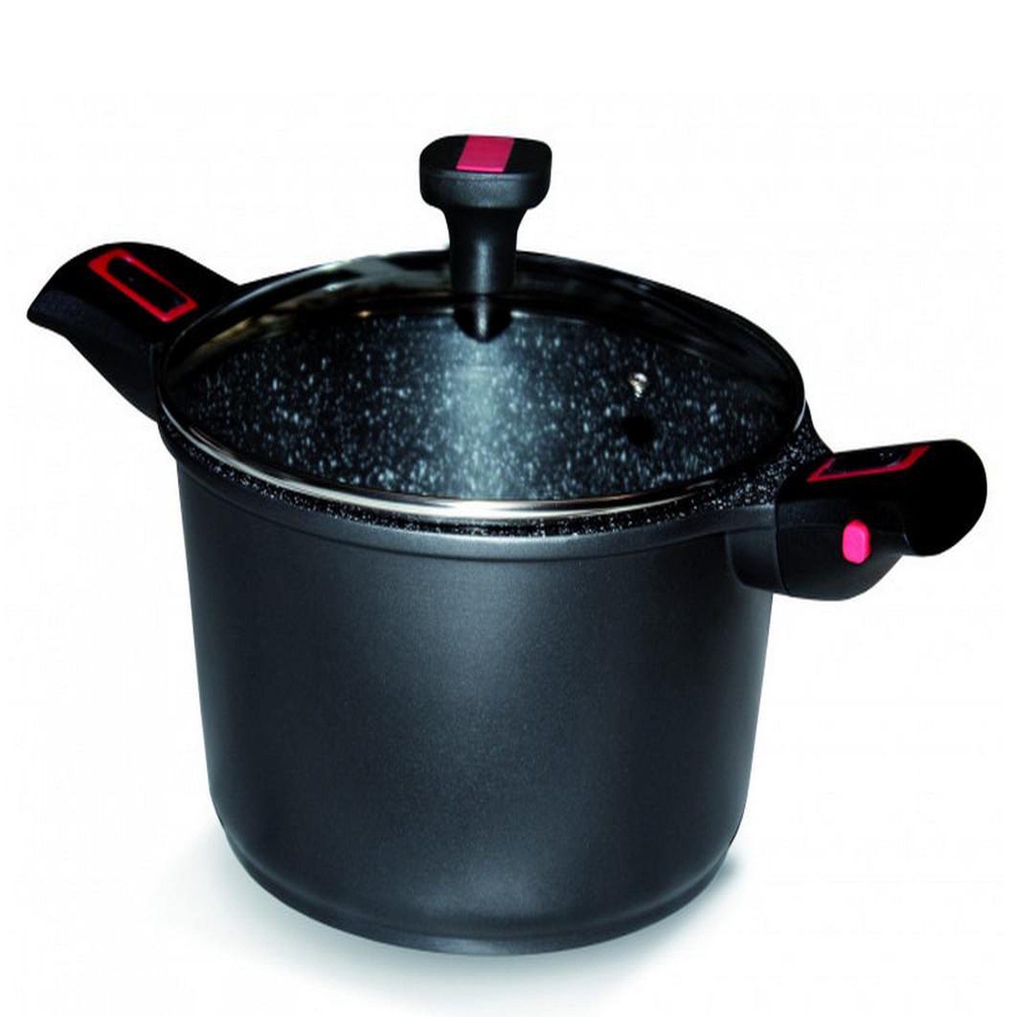 BAUMALU Faitout aluminium anti-adhésif 24cm + couvercle - 383606