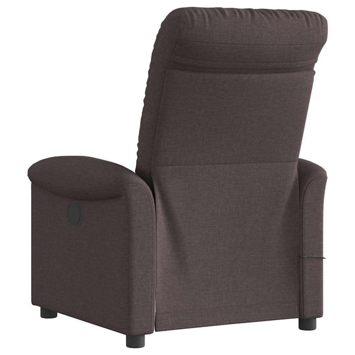 VIDAXL Fauteuil de massage inclinable Marron fonce Tissu