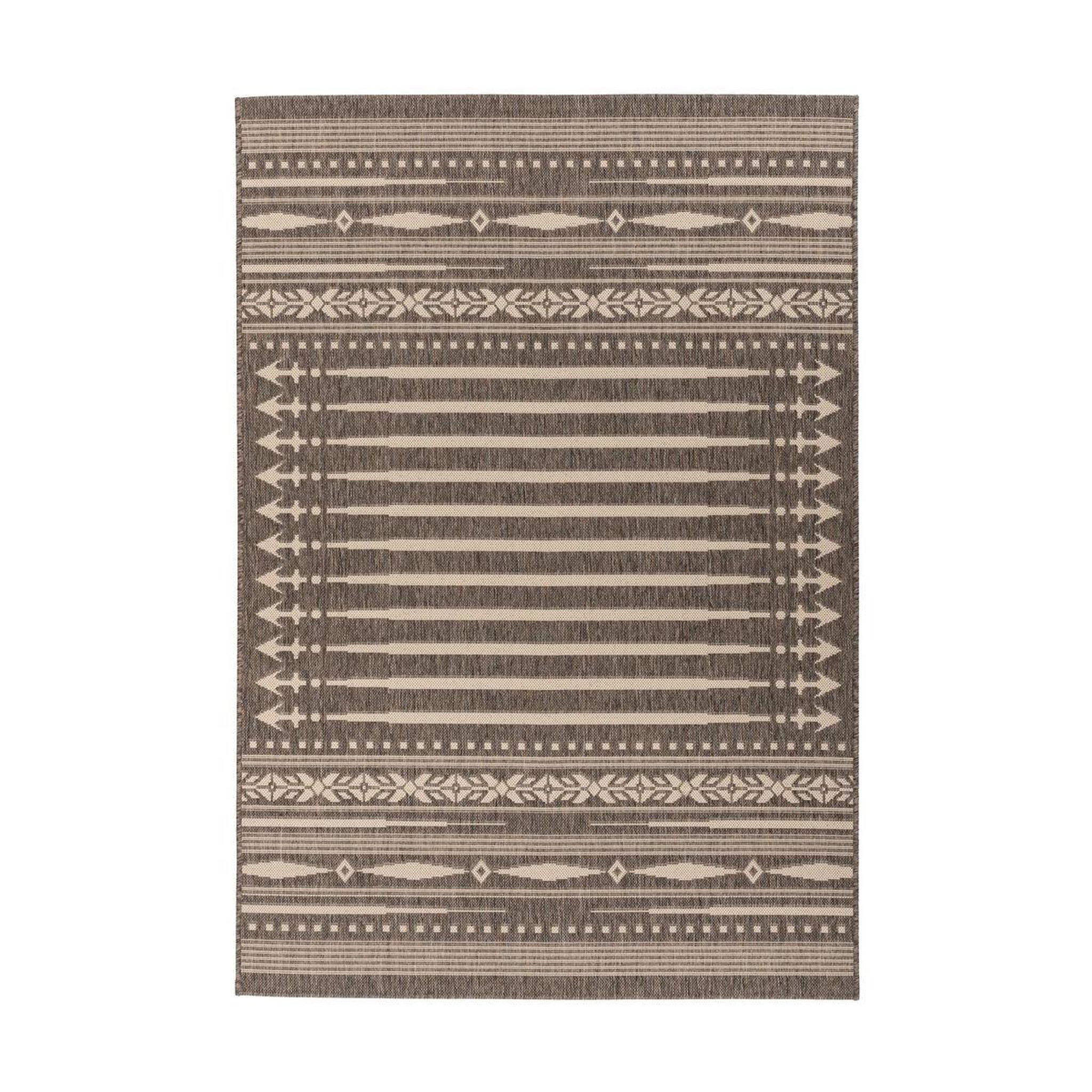 Voir la diapositive 1 : Paris Prix Tapis Imprimé à Poils Plats  Splash  Marron