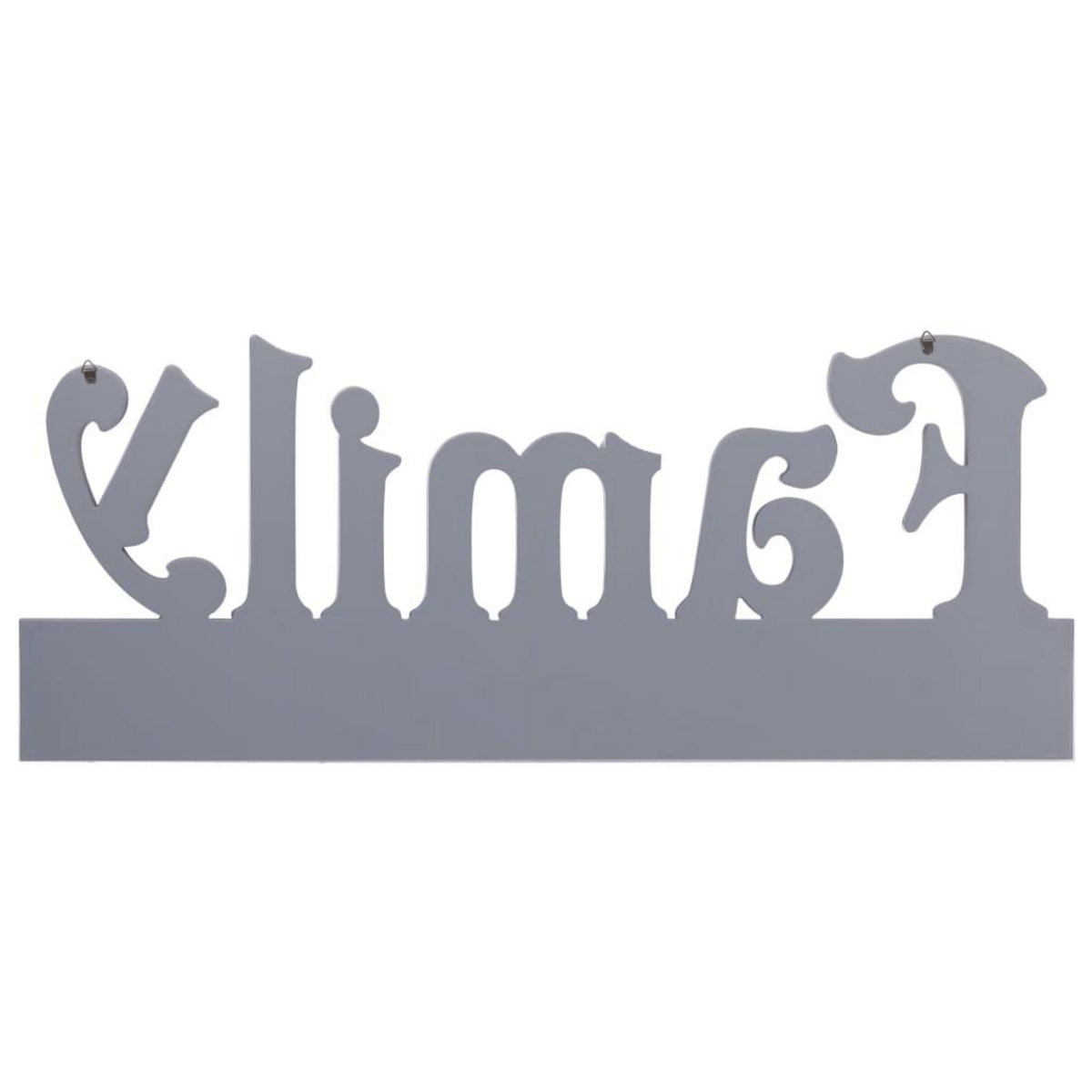 VIDAXL Porte-manteau mural FAMILY Gris 74x29,5 cm