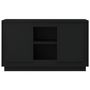 Voir la diapositive 5 : VIDAXL Buffet Noir 102x35x60 cm bois d'ingenierie