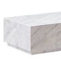 Voir la diapositive 6 : Rendez vous déco Table basse rectangulaire en marbre blanc - Izaé