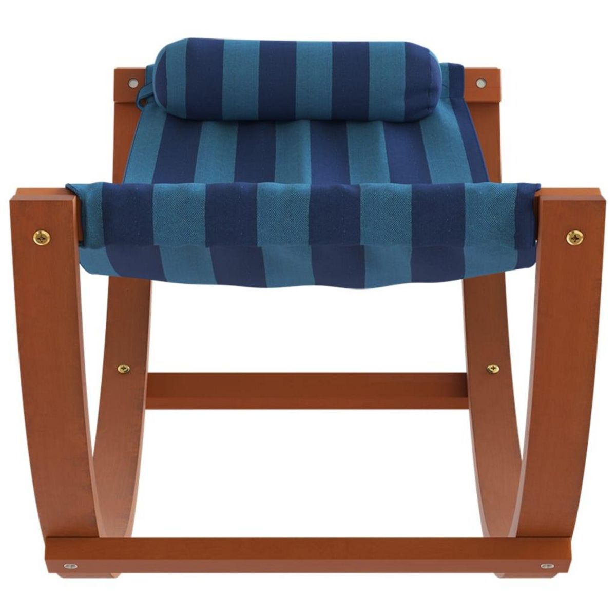 VIDAXL Hamac a bascule pour enfants rayure bleue tissu