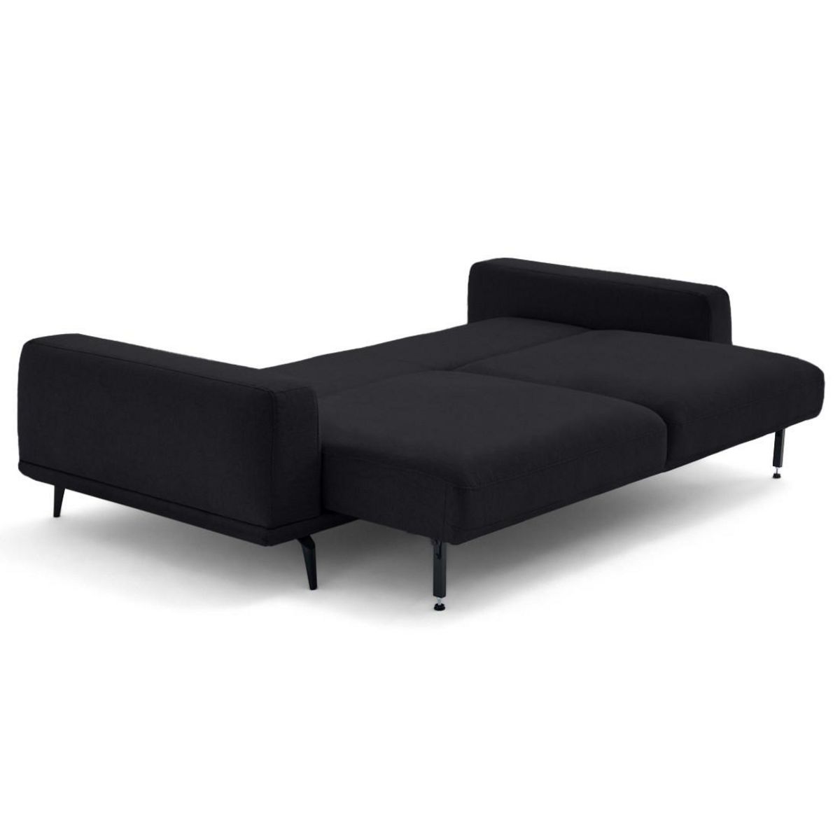 LISA DESIGN Vicence - canapé droit 3 places convertible en tissu