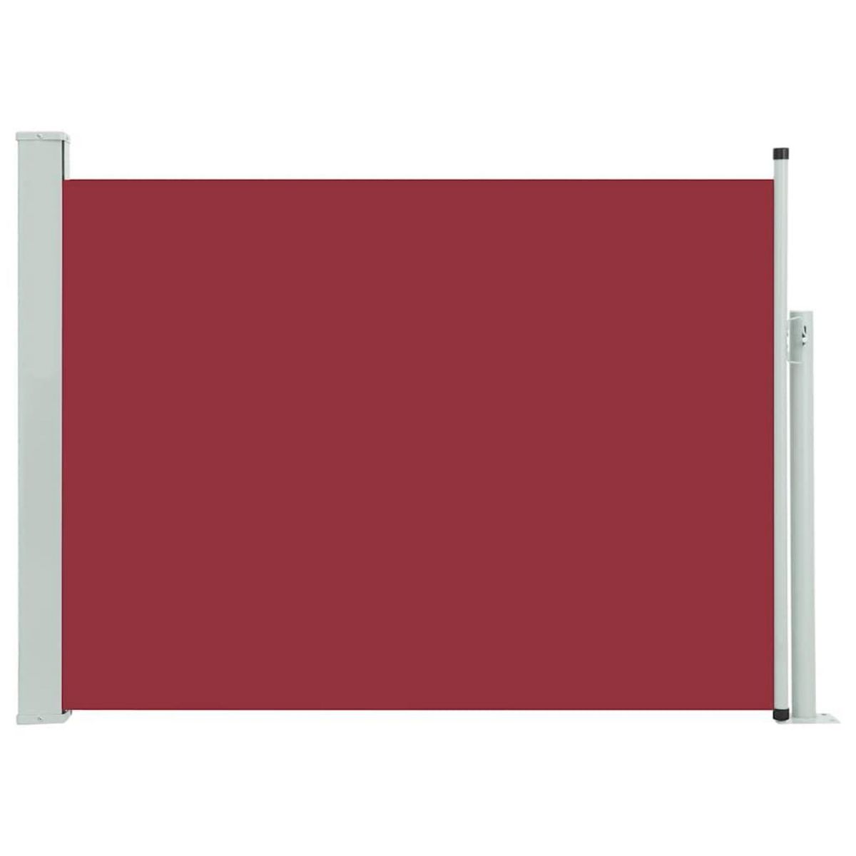VIDAXL Auvent lateral retractable de patio 100x500 cm Rouge