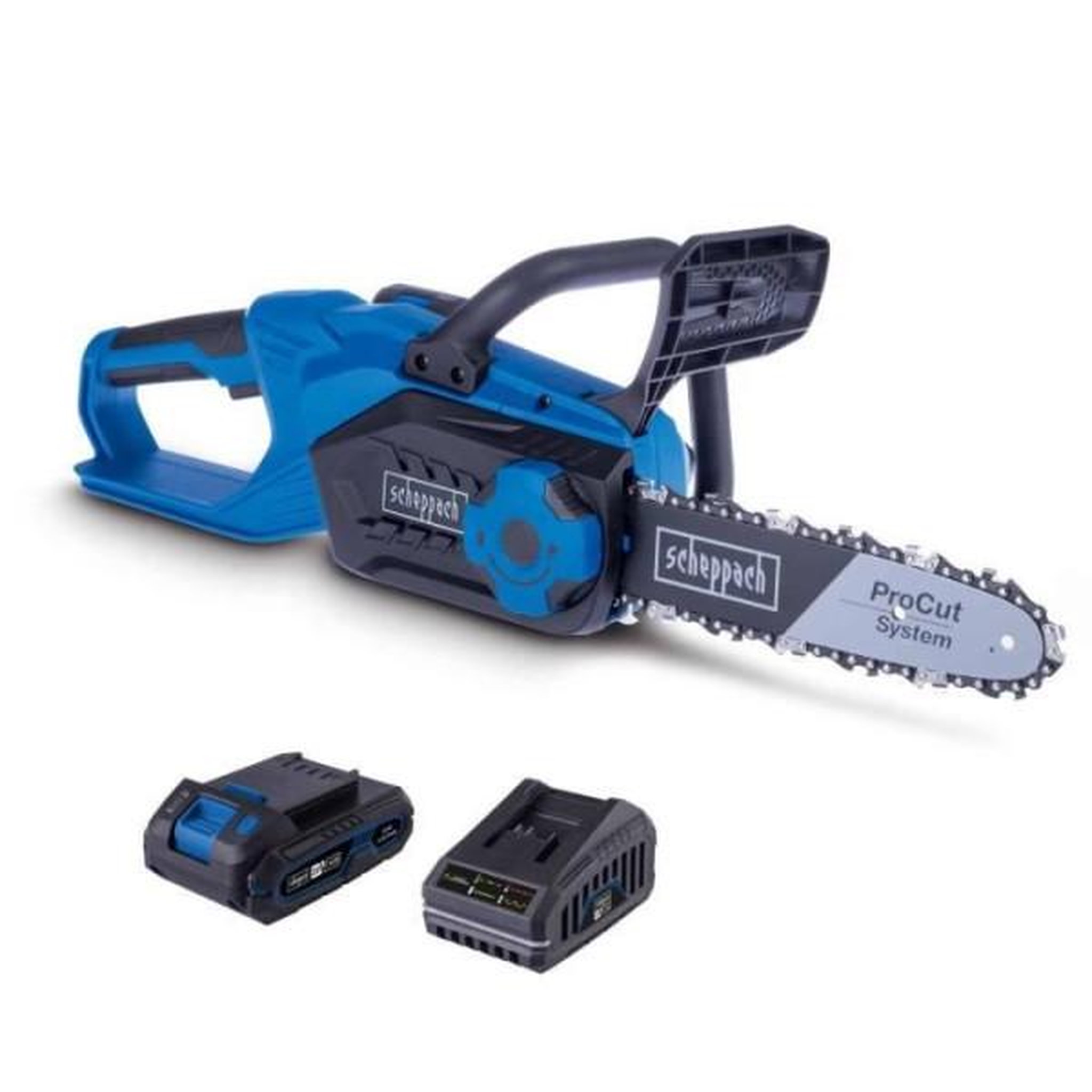 SCHEPPACH Tronçonneuse sans fil SCHEPPACH - C-CS254-X SET S - Coupe 25,4 cm - Batterie 20V IXES 2Ah + chargeur