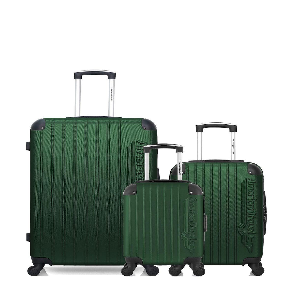 AMERICAN TRAVEL AMERICAN TRAVEL - LOT DE 3 - Valises grand format, cabine et cabine XXS BUDAPEST