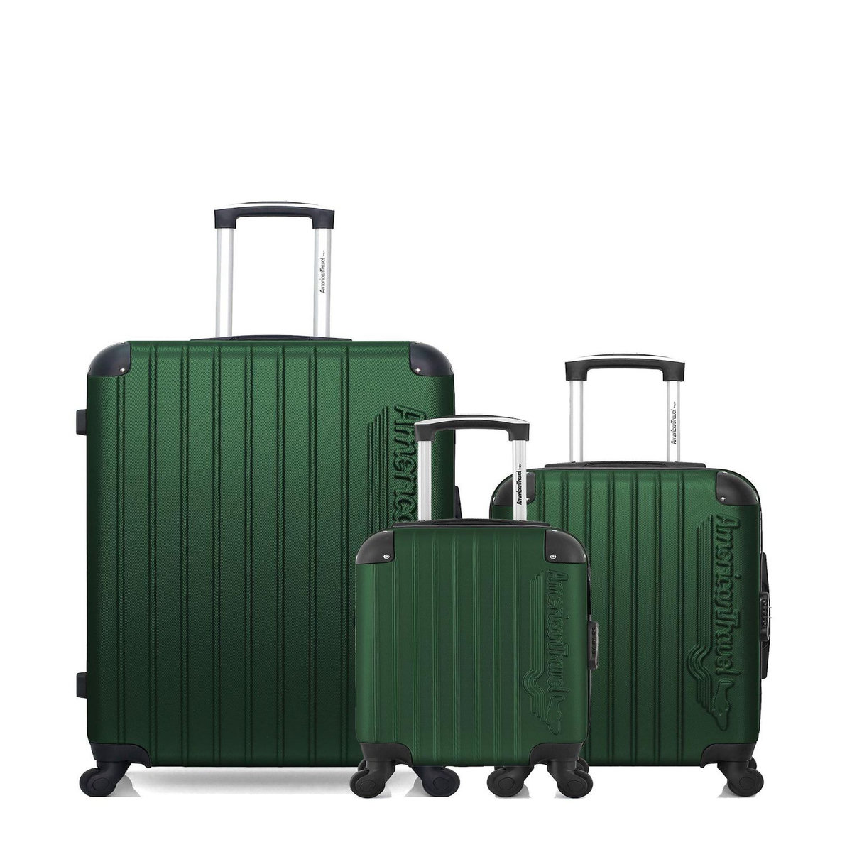 AMERICAN TRAVEL AMERICAN TRAVEL - LOT DE 3 - Valises grand format, cabine et cabine XXS BUDAPEST
