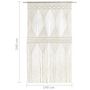 Voir la diapositive 6 : VIDAXL Rideau en macrame 140x240 cm Coton