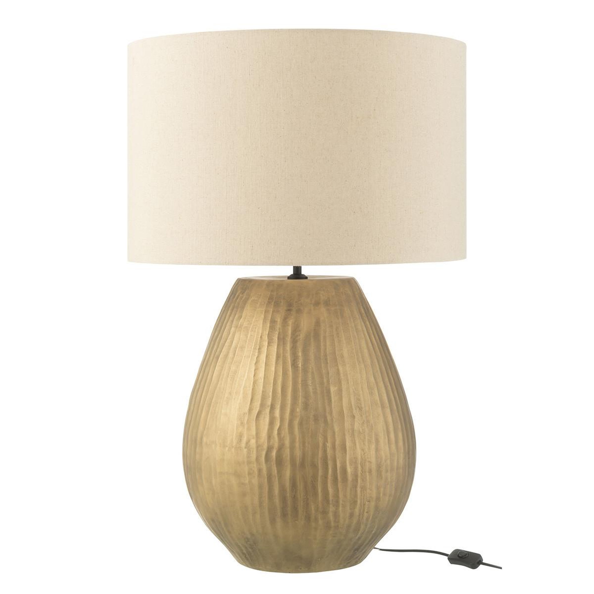 J-LINE Lampe à poser en argile  nebu  85cm or