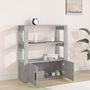 Voir la diapositive 3 : VIDAXL Buffet Gris beton 80x30x90 cm Bois d'ingenierie