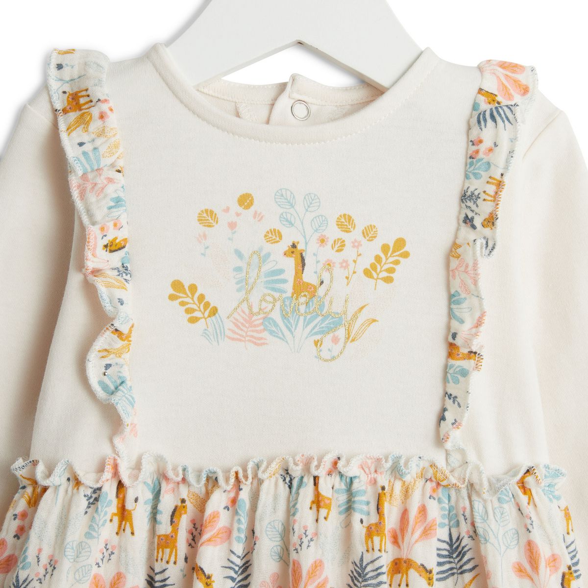 INEXTENSO Ensemble de naissance robe à volants + legging bébé fille