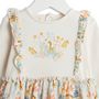 Voir la diapositive 3 : INEXTENSO Ensemble de naissance robe à volants + legging bébé fille