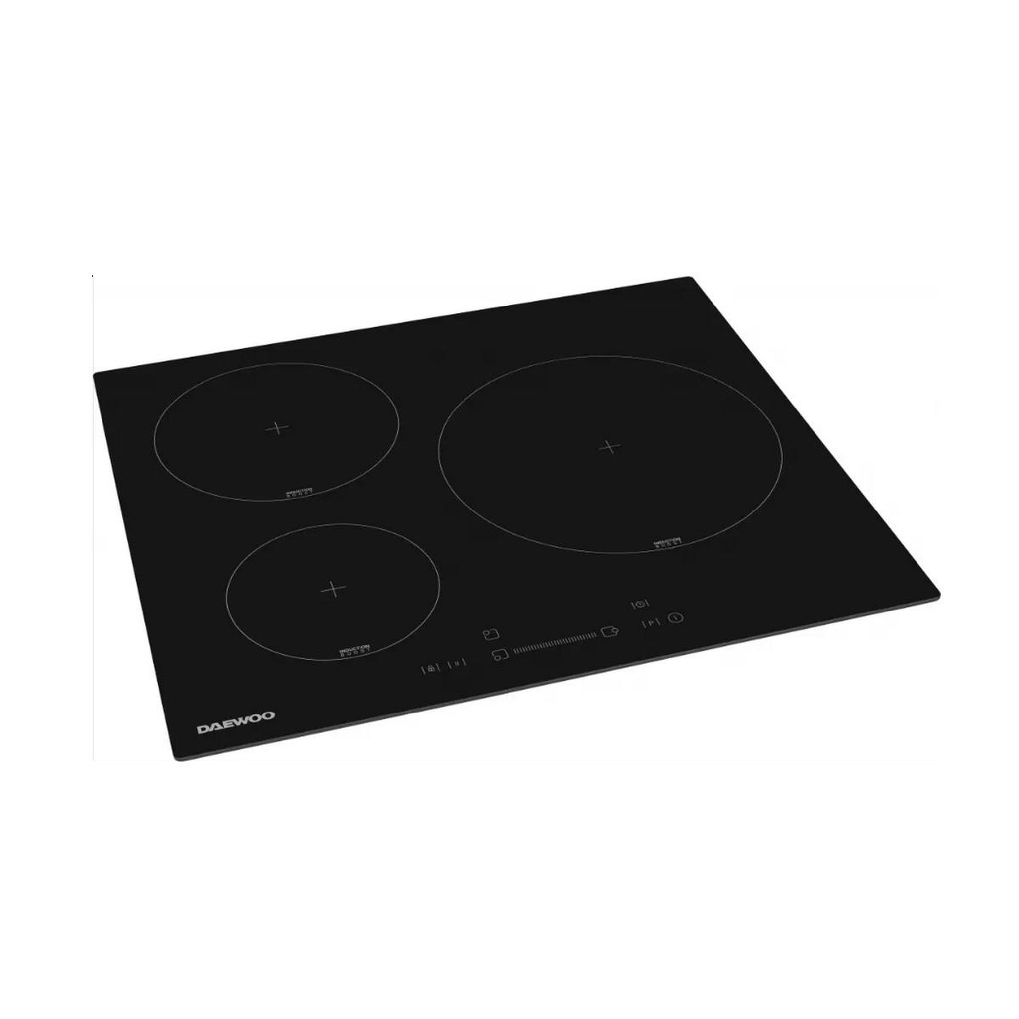 Voir la diapositive 3 : Daewoo Table de cuisson induction 60cm 3 feux 7200w noir - bh6isf31bnm-fr