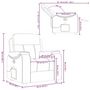 Voir la diapositive 6 : VIDAXL Fauteuil de massage inclinable gris nuage tissu