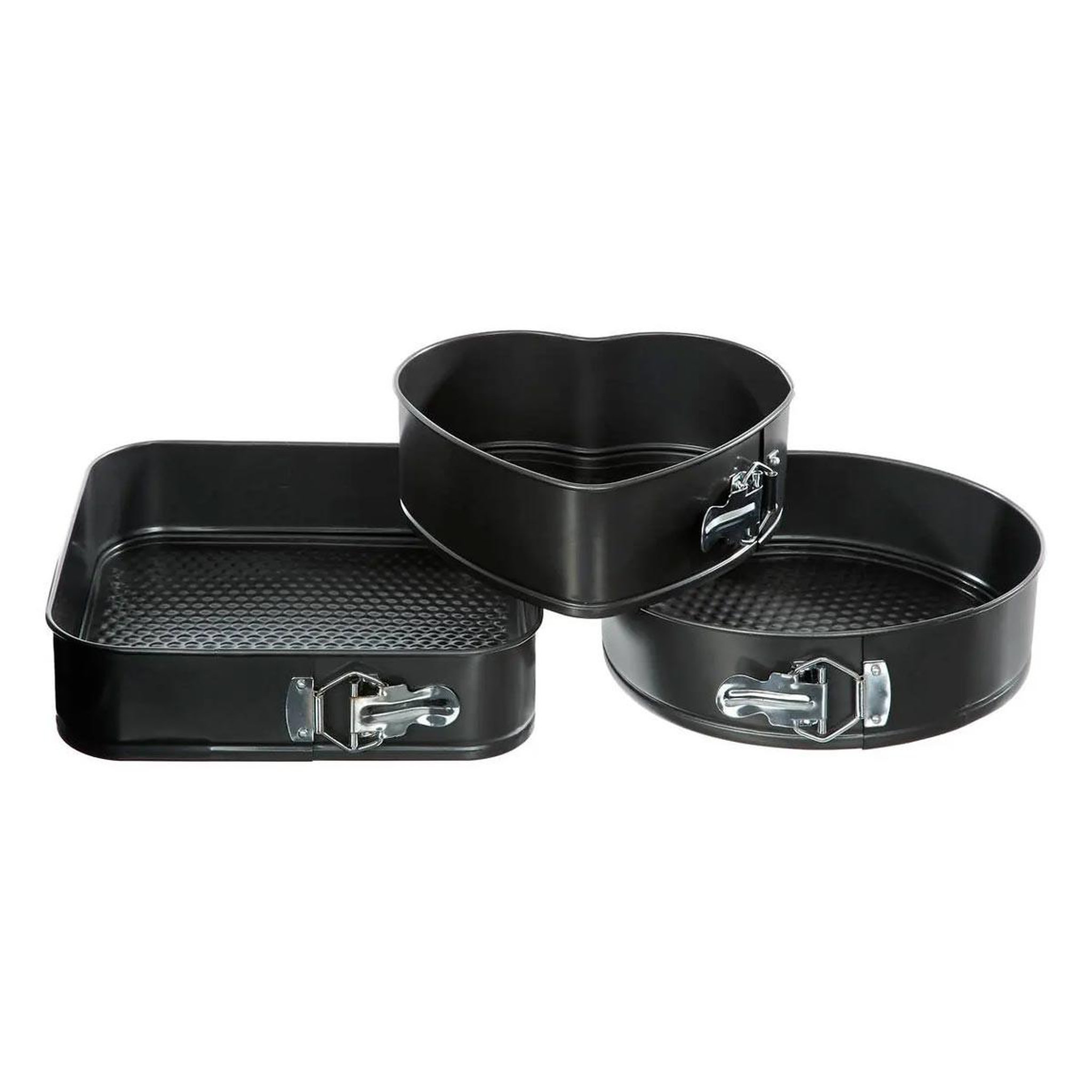 FIVE Lot de 3 moules en métal démontables  best  26cm noir