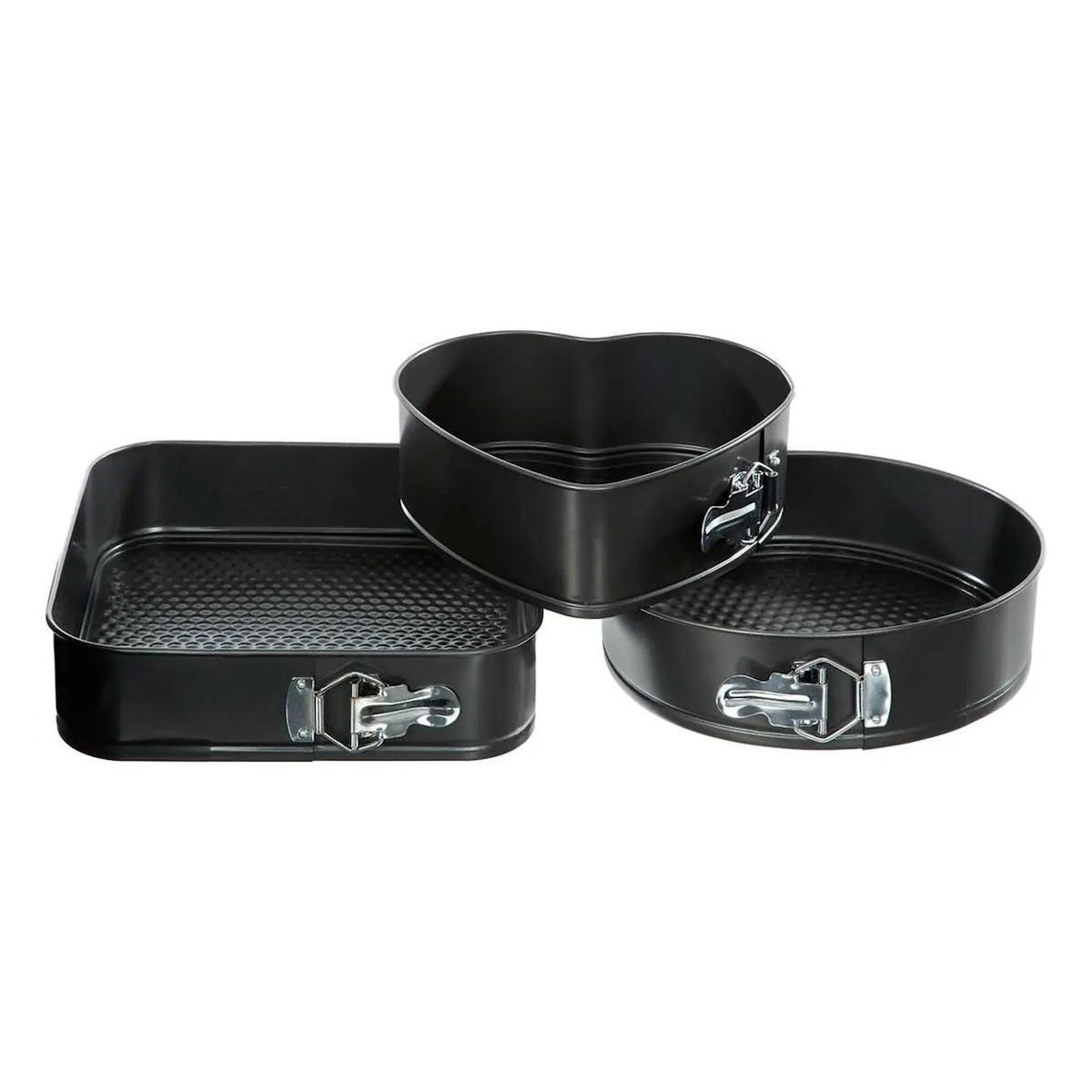 FIVE Lot de 3 Moules en Métal Démontables  Best  26cm Noir