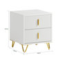 Voir la diapositive 3 : SOBUY SoBuy - Table De Chevet à deux tiroirs - Moderne - FBT115