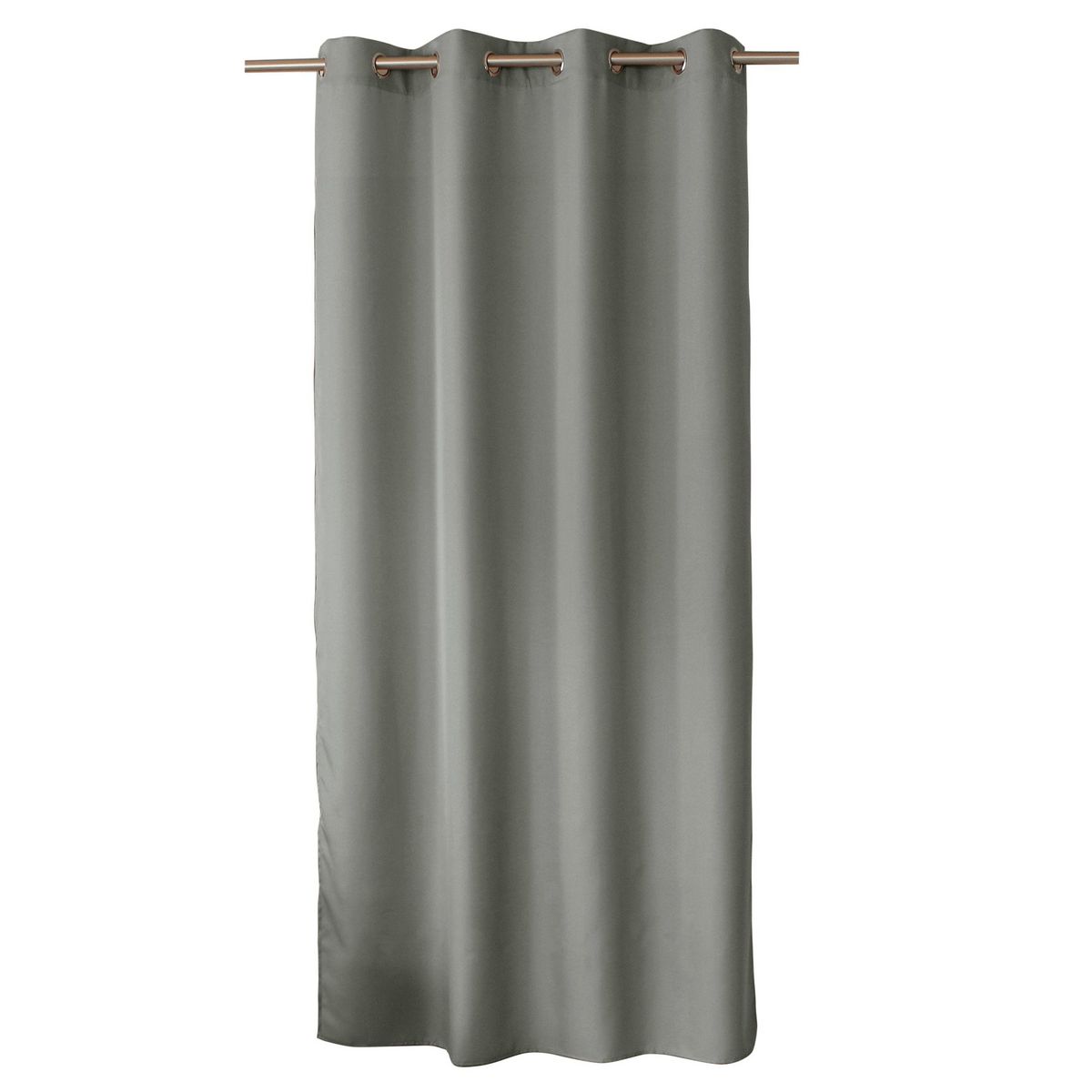 TOILINUX Lot de 2 Rideaux uni avec œillets