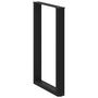 Voir la diapositive 4 : VIDAXL Pieds de table basse forme de U 2 pcs noir 60x(90-91) cm acier