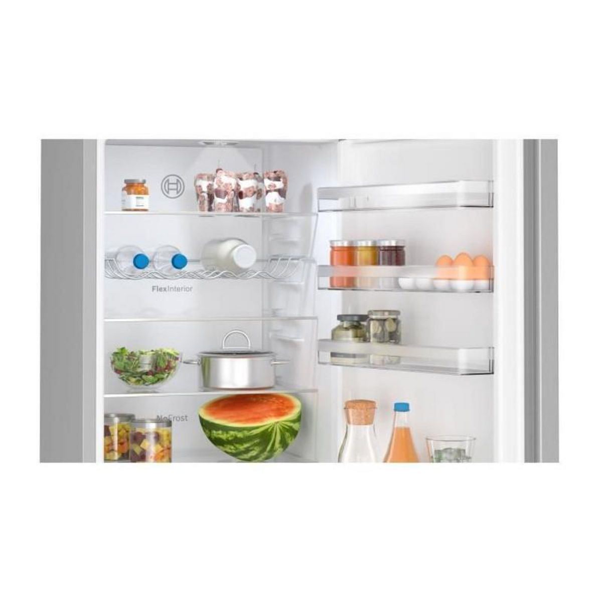 BOSCH Réfrigérateur combiné 60cm 363l nofrost inox - kgn39vlct