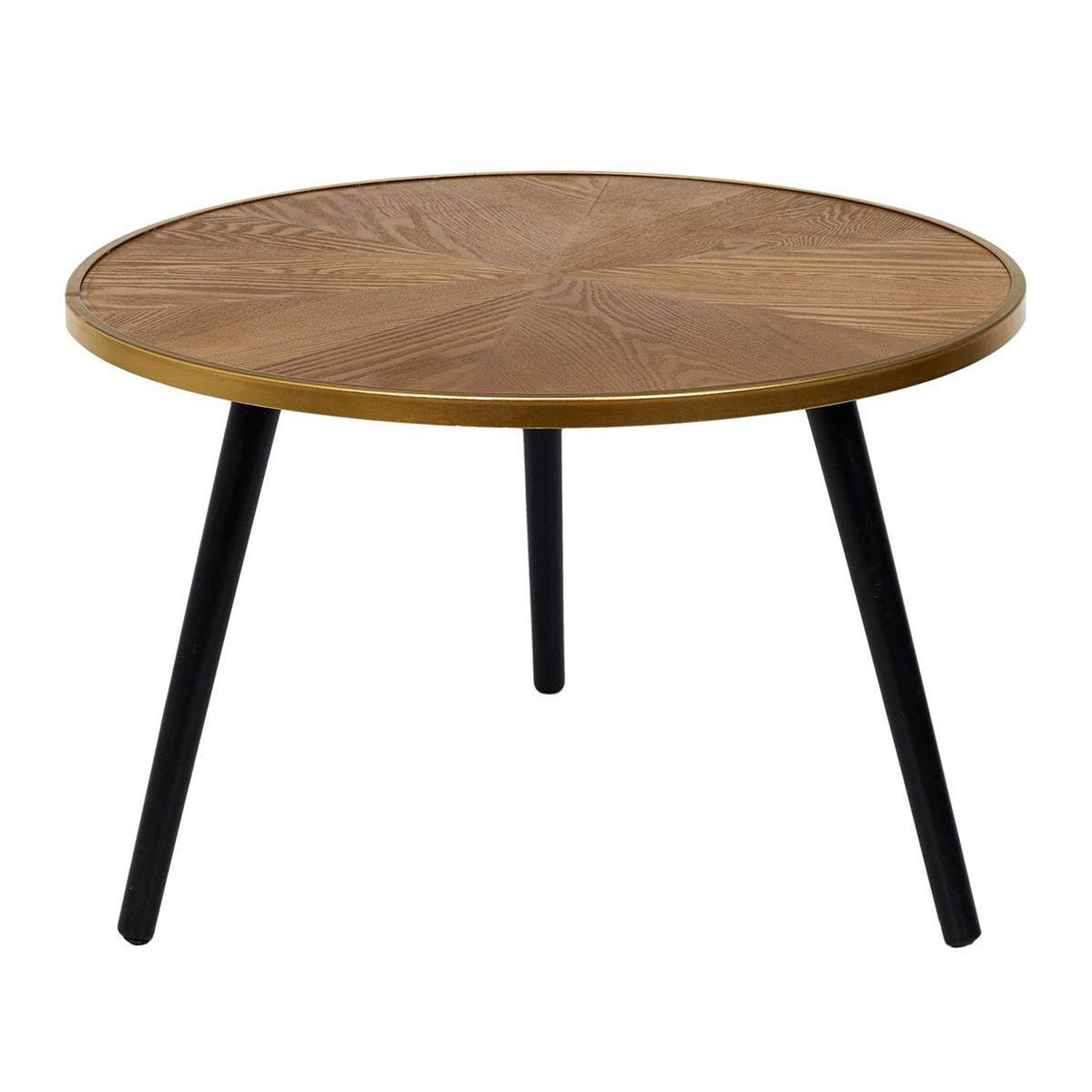 Voir la diapositive 2 : The Home Deco Factory Lot de 2 Tables Gigognes  Felix  40cm Naturel & Noir