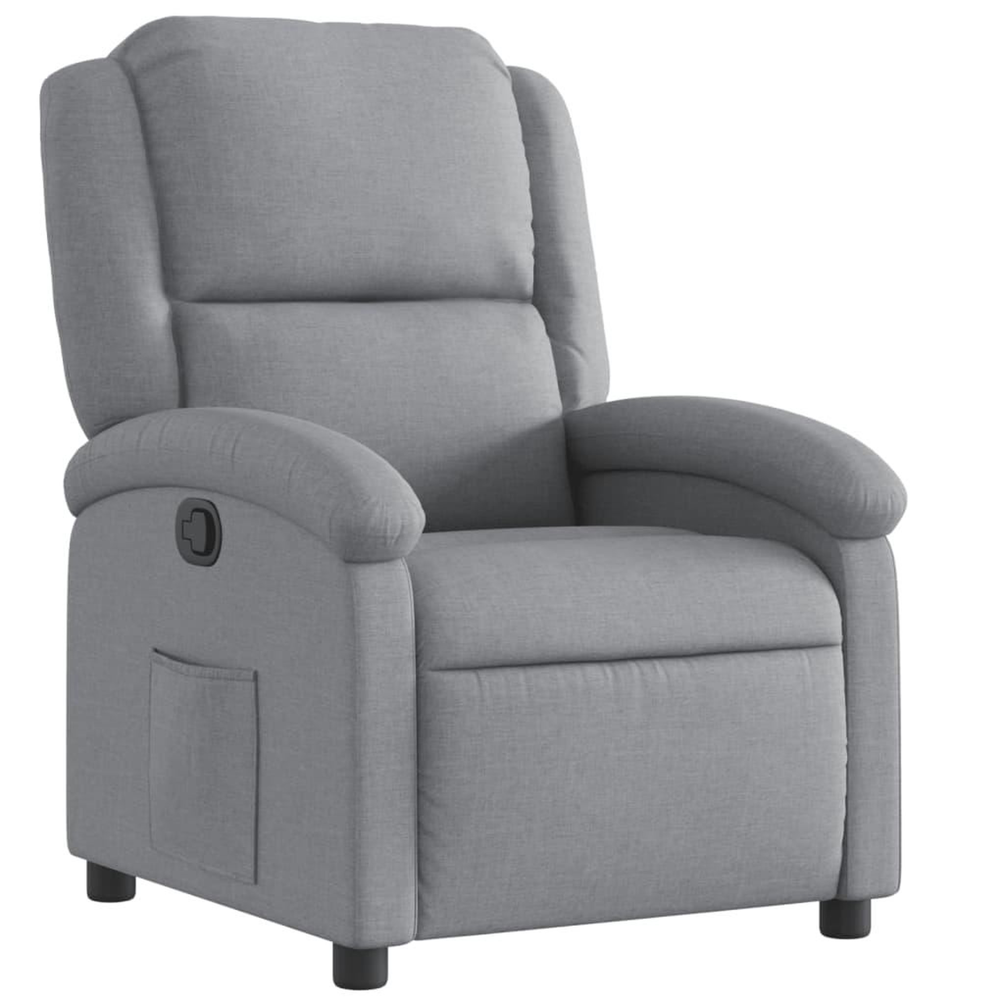Voir la diapositive 2 : VIDAXL Fauteuil inclinable Gris clair Tissu