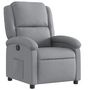 Voir la diapositive 2 : VIDAXL Fauteuil inclinable Gris clair Tissu