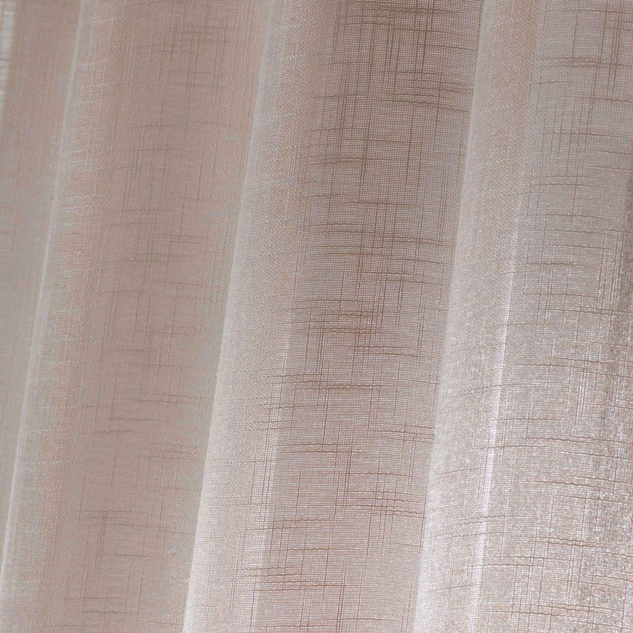 Voir la diapositive 2 : Douceur d'Intérieur Rideau voilage  haltona  140x240cm noisette