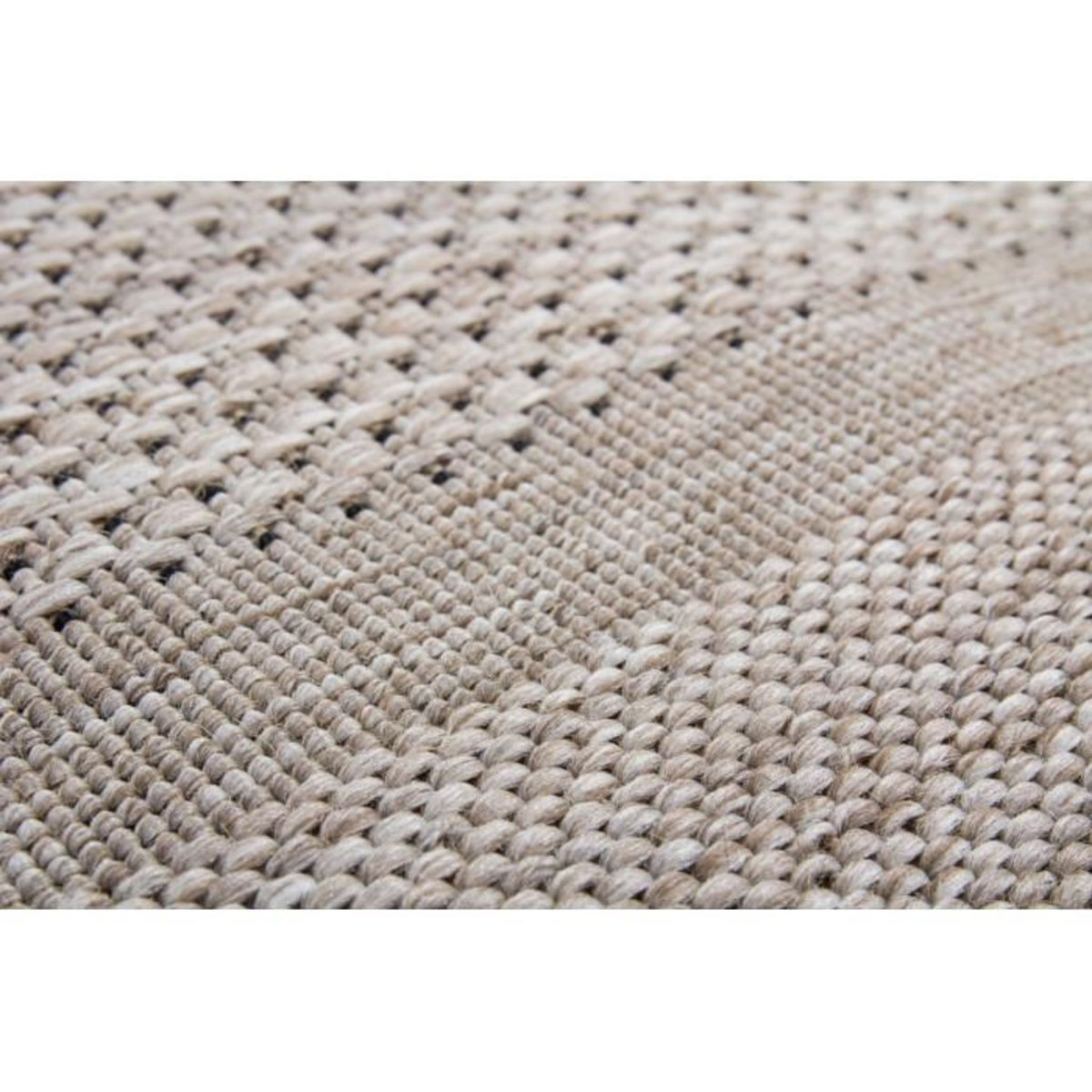 Paris Prix Tapis Tissé Effet Sisal  Hamstad  Argent