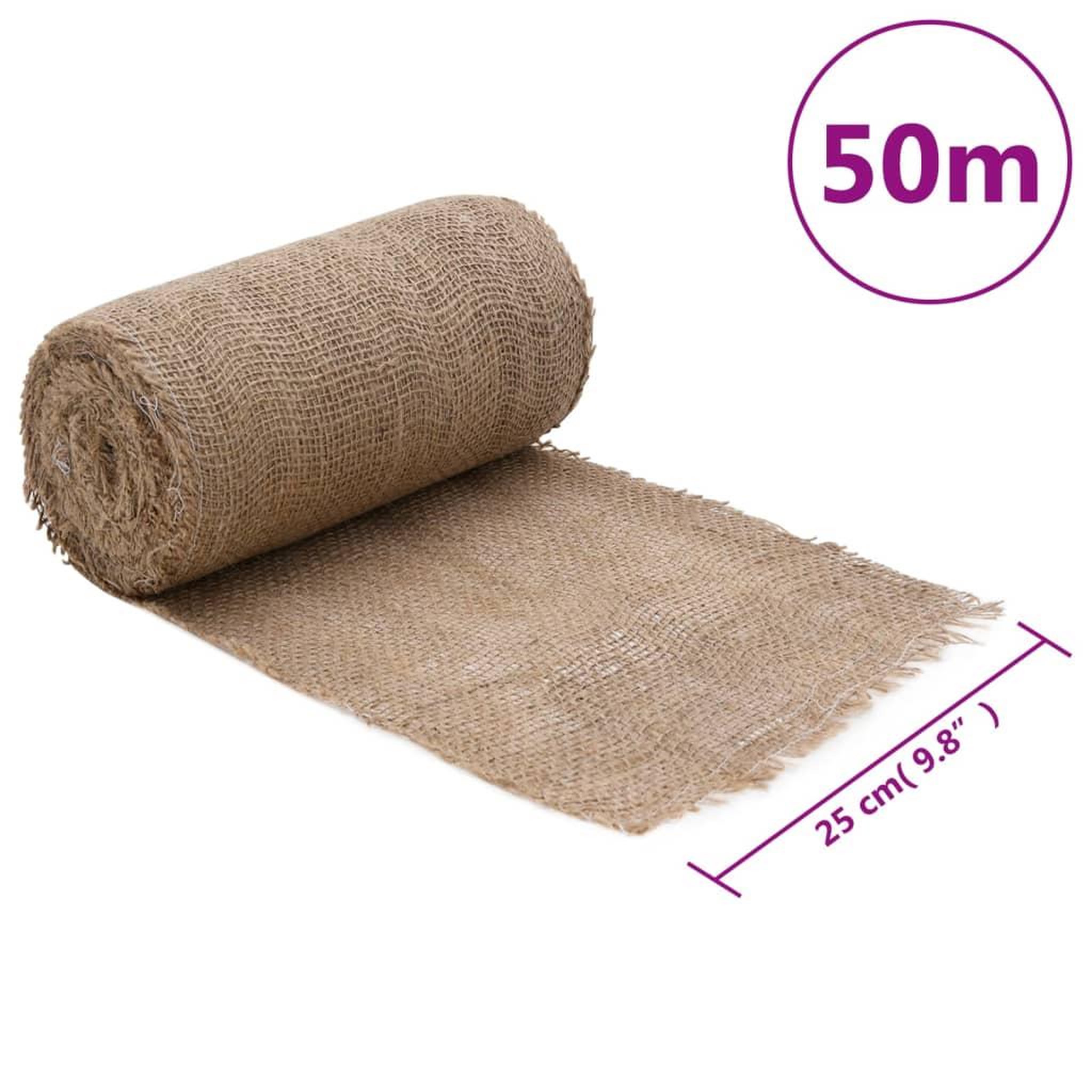 Voir la diapositive 6 : VIDAXL Rouleau de jute 0,25x50 m 100 % jute 200 g/m²