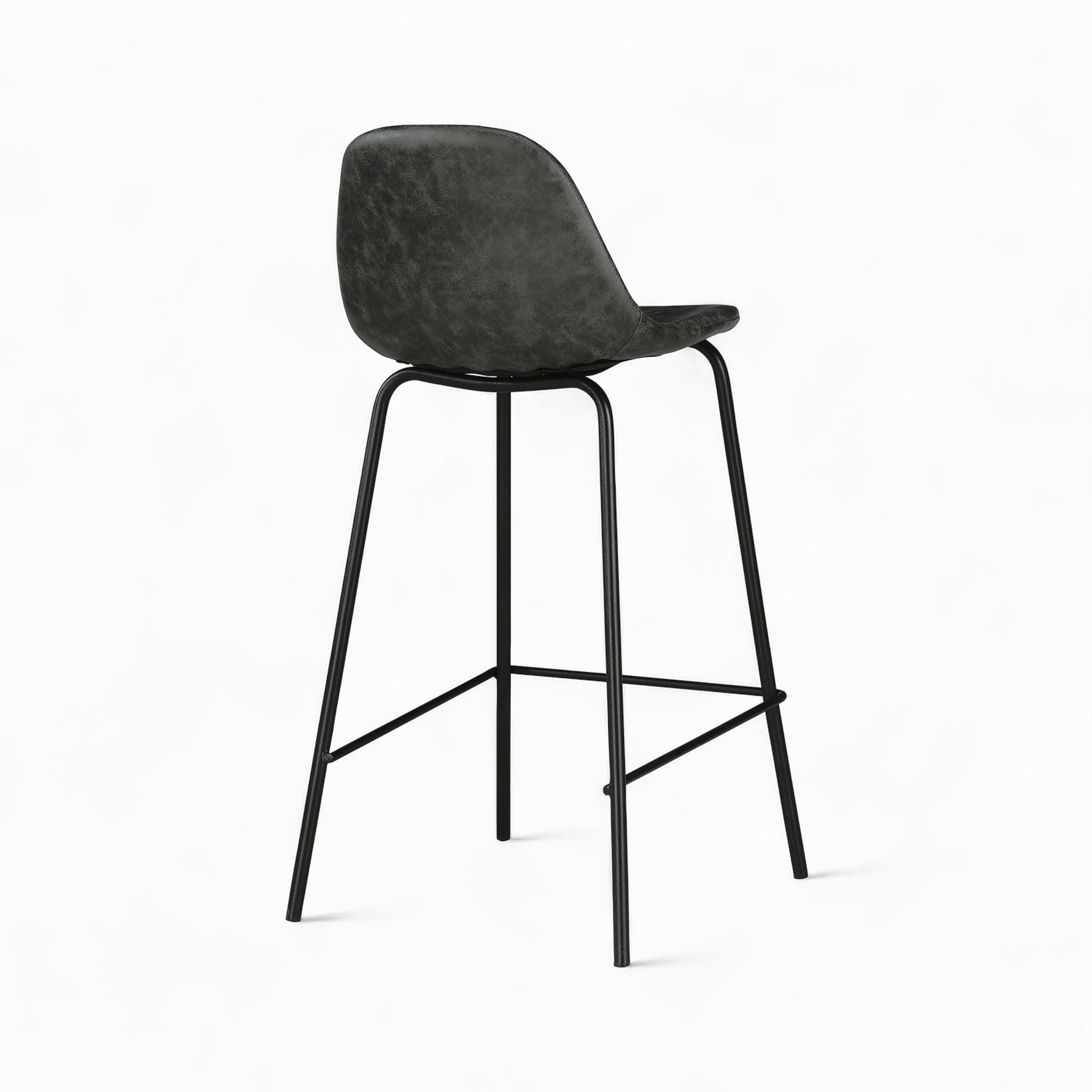 Voir la diapositive 2 : MAISON PAVANE Pack 4 chaises pour îlot central camel et grises/noires 65 cm-henrik