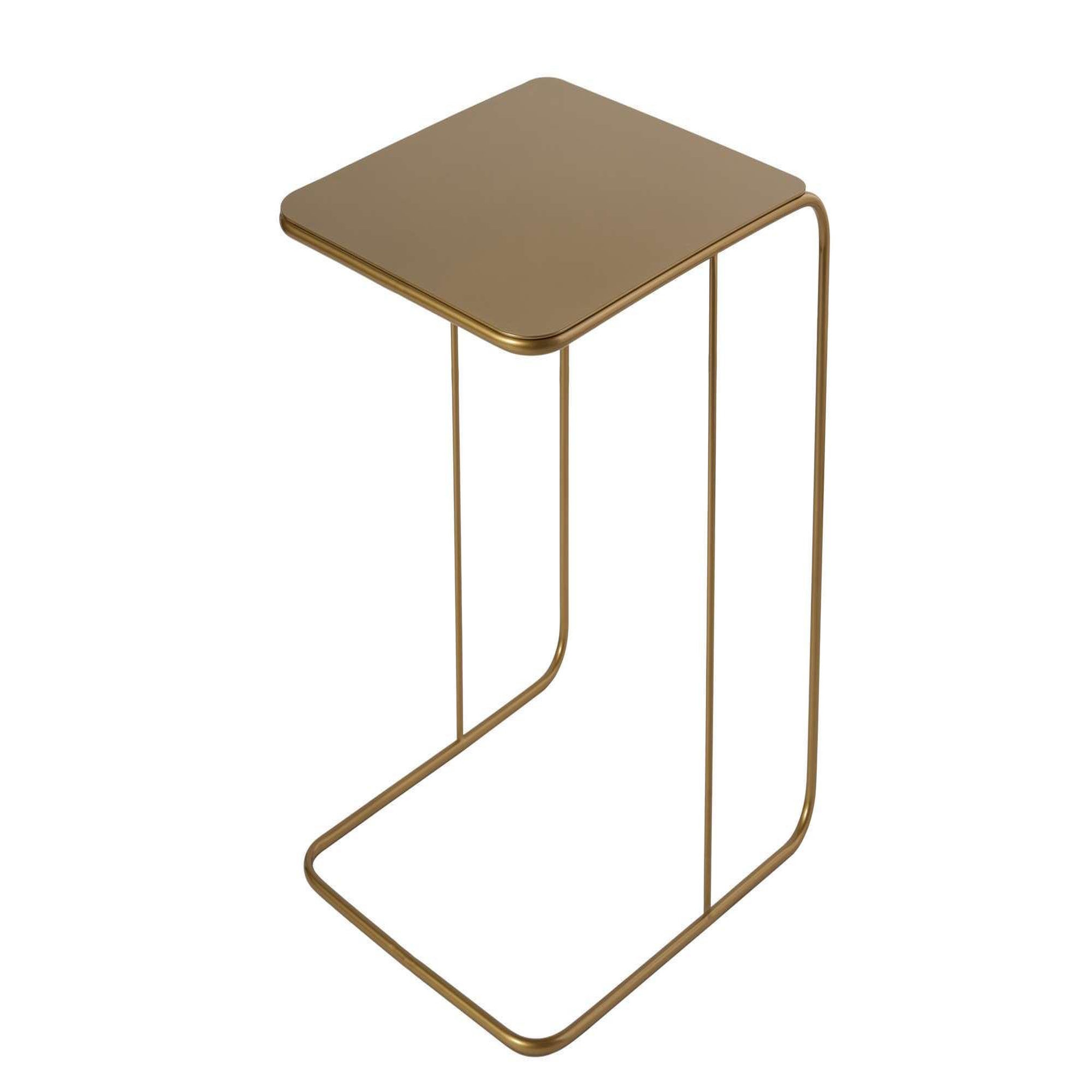 Voir la diapositive 3 : Habitat et Jardin Table d'appoint en métal  poet  47 x 46 x 57 cm - or