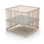 Voir la diapositive 4 : WEBABY Parc bébé pliant en bois 100 x 100 cm