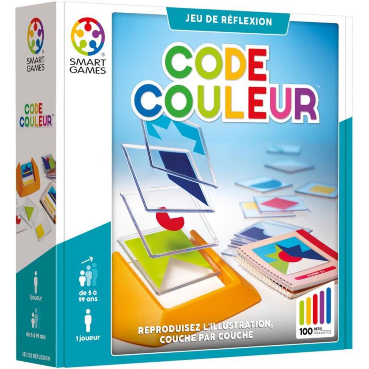 Hape Jeu de stratégie Smart Games Code couleur