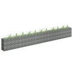 VIDAXL Lit sureleve a gabion Acier galvanise 450x30x60 cm