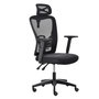 Voir la diapositive 1 : VINSETTO Fauteuil de bureau manager grand confort dossier ergonomique inclinable hauteur assise réglable pivotant tissu maille noir