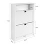 Voir la diapositive 3 : SOBUY SoBuy - Meuble À Chaussures 2 portes - Fonctionnel - FSR87