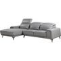 Voir la diapositive 1 : Habitat et Jardin Canapé d'angle cuir reconstitué et PVC  Leicester  - 4 places - Gris clair - Angle gauche