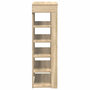Voir la diapositive 5 : VIDAXL Etagere a chaussures chene sonoma 60x30x98 cm bois d'ingenierie