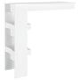 Voir la diapositive 5 : VIDAXL Table de bar murale Blanc 102x45x103,5 cm Bois d'ingenierie