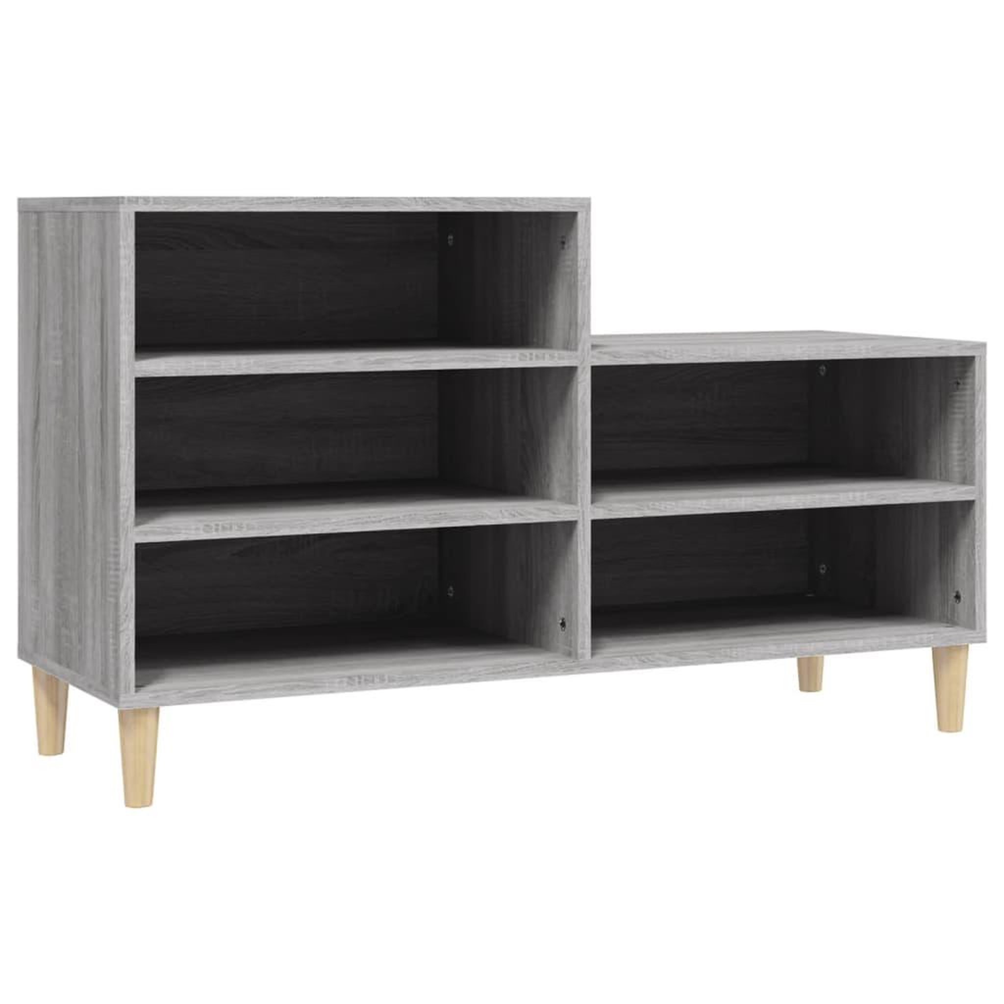 Voir la diapositive 2 : VIDAXL Armoire a chaussures Sonoma gris 102x36x60 cm Bois d'ingenierie