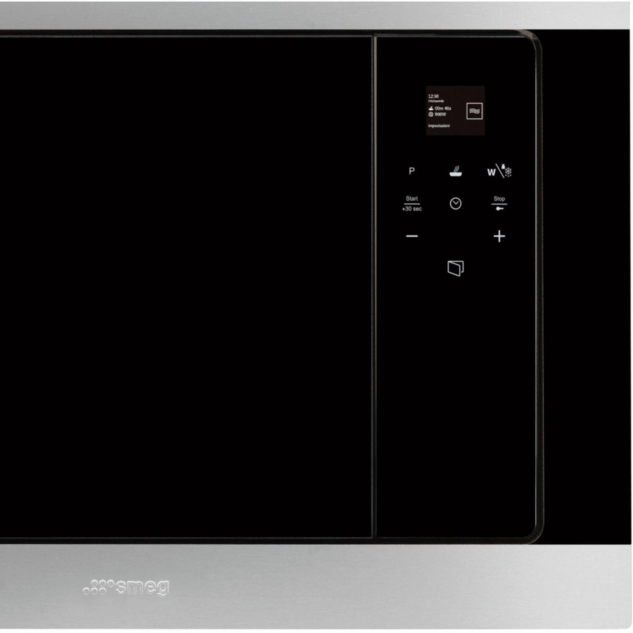 Voir la diapositive 2 : SMEG Micro ondes grill encastrable FMI320X2