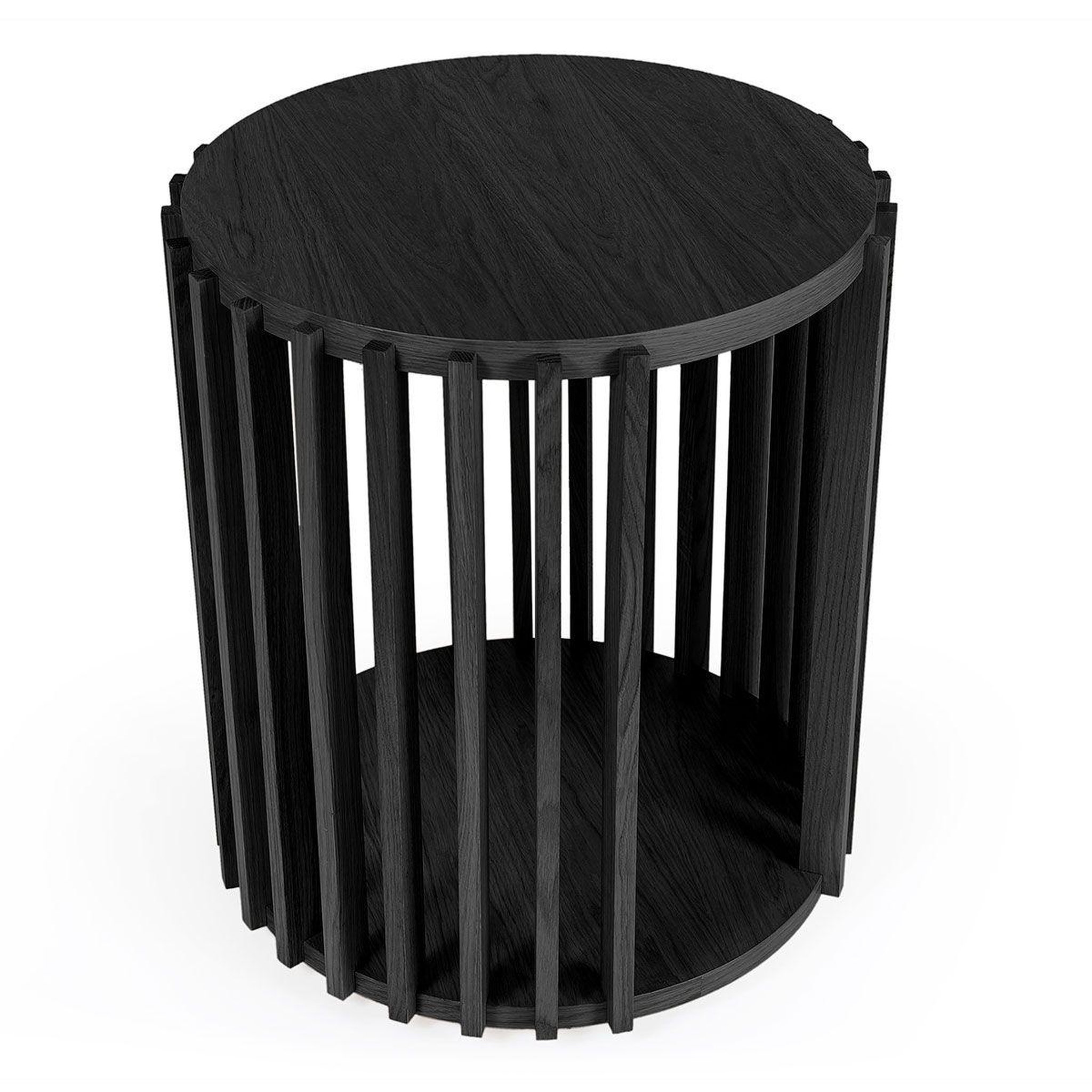 Voir la diapositive 3 : Paris Prix Table d'appoint design  drume  58cm noir
