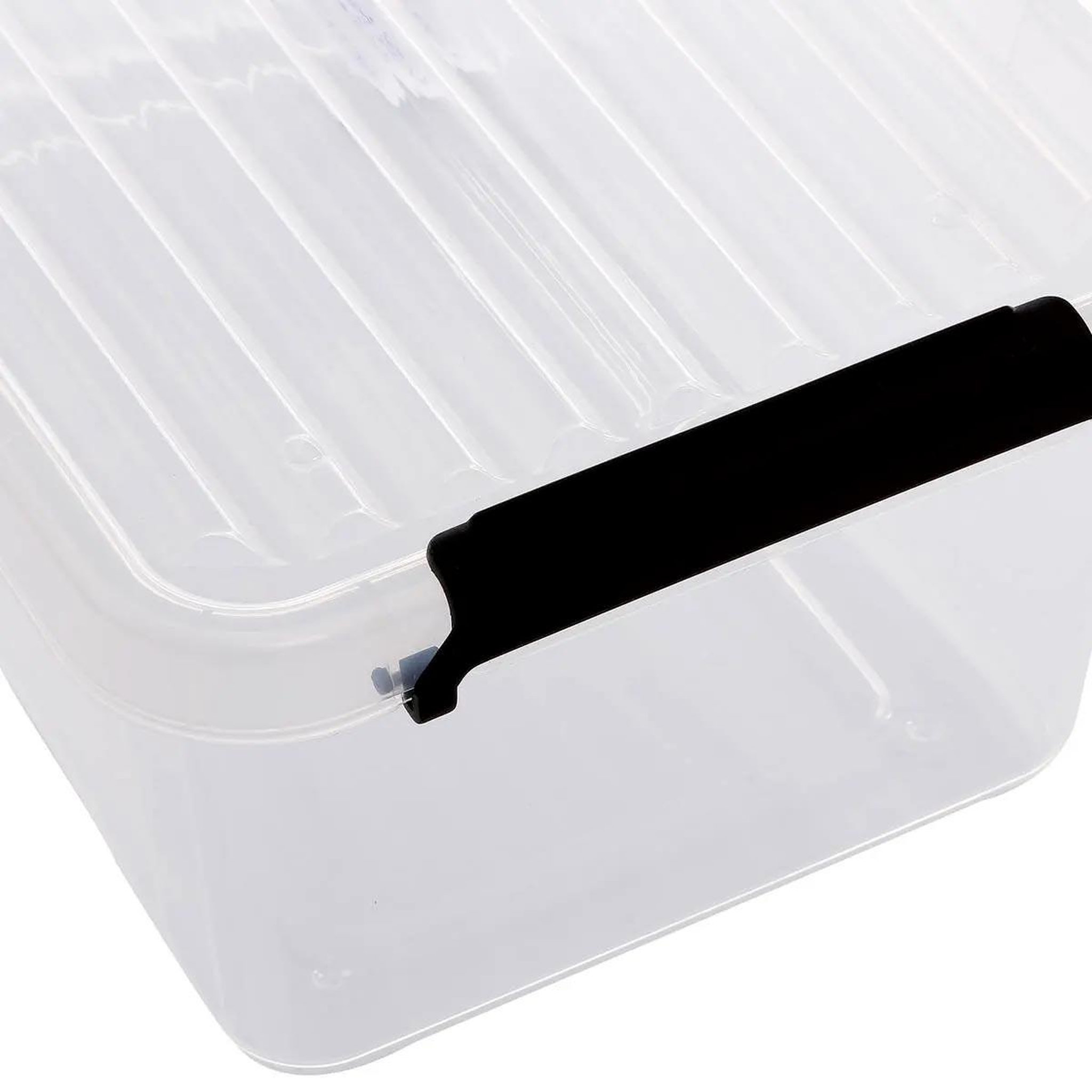 Voir la diapositive 4 : FIVE Boîte de rangement  clip  4,5l transparent