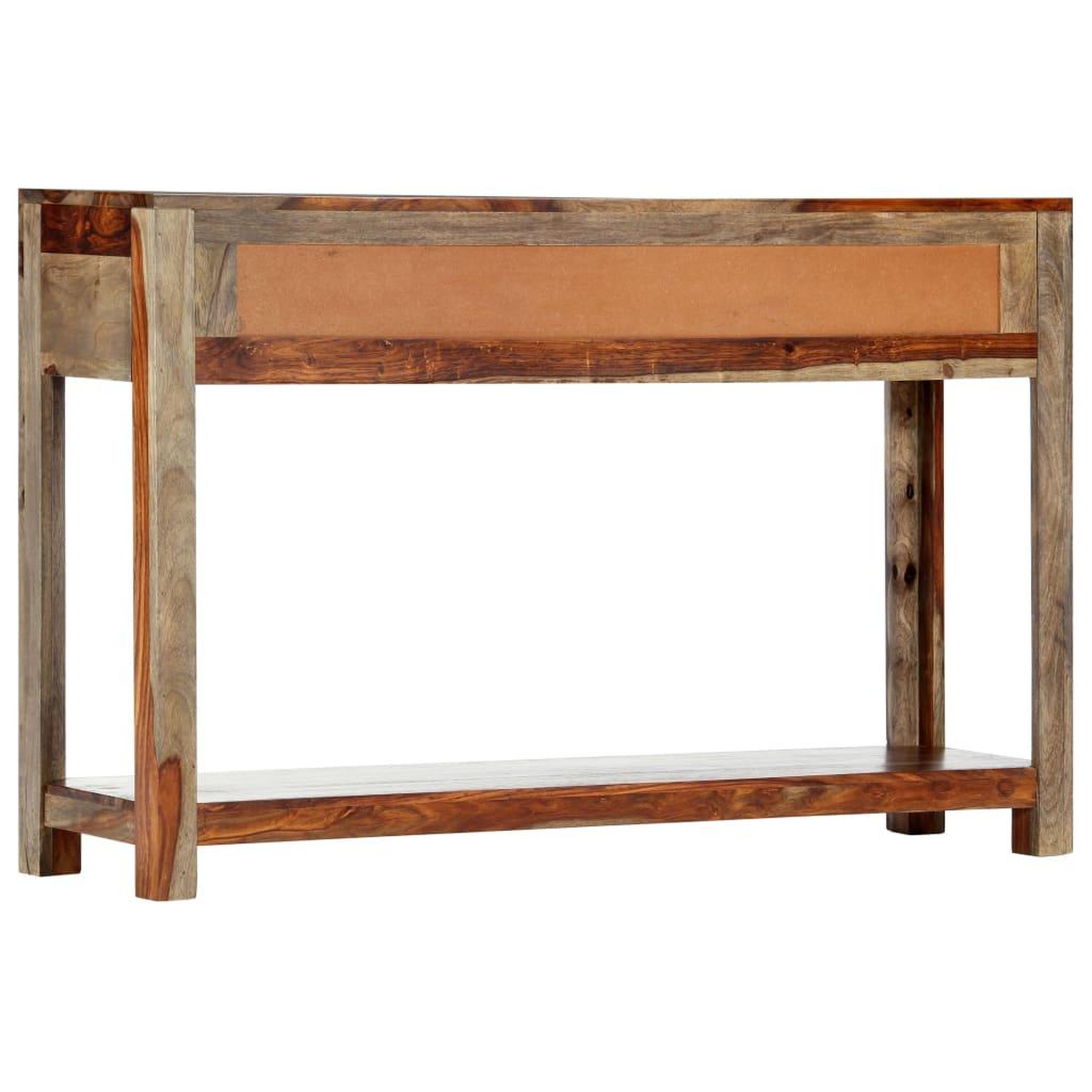 Voir la diapositive 4 : VIDAXL Table console avec 3 tiroirs 120x30x75 cm bois massif